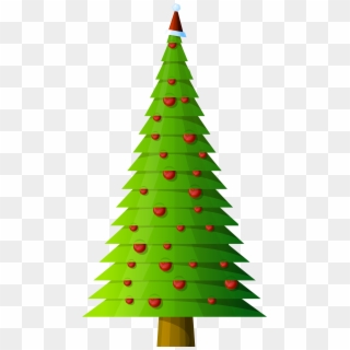 Tall Christmas Tree Clipart - Png Download