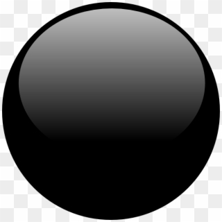 Black Button Icon Png - Black Glossy Button Png Clipart