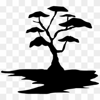Black Tree 002 Clipart, Vector Clip Art Online, Royalty - Africa Tree Clipart - Png Download