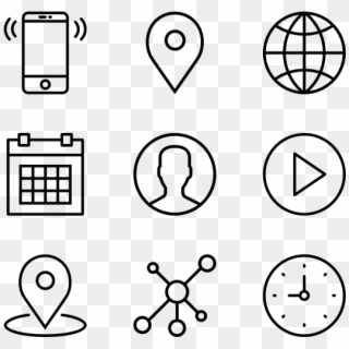 Essential Set - Icons Hand Drawn Png Clipart