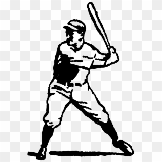 Vintage Baseball Player Png Clipart
