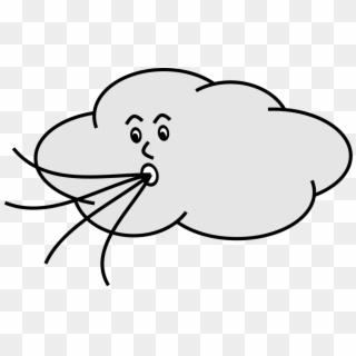 Clip Art Clouds - Windy Clipart - Png Download