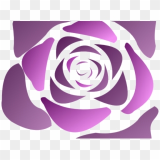 Purple Rose Clipart Clip Art - Transparent Rose Vector Free - Png Download