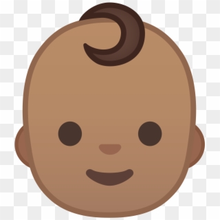 Baby Medium Skin Tone Icon - Bebe Emoji Png Clipart