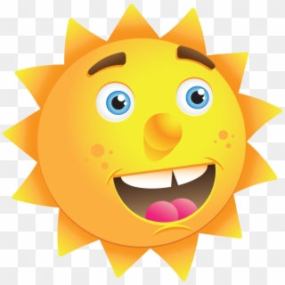 1541 X 1527 8 - Happy Sun Character Clipart