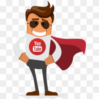 Buy Youtube Views - Superhombre Animado Clipart