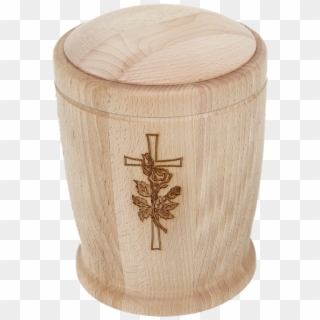 Wooden Urn Beech Cross Flower - Plywood Clipart