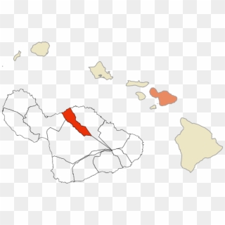 Historic Mokus Of Maui Map - Hawaii Map Clipart