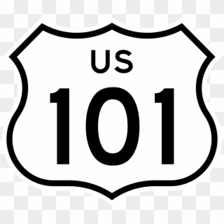 Us 101 - U.s. Route 101 In California Clipart