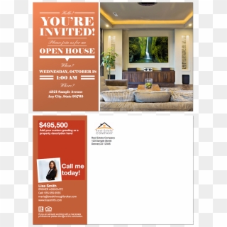 Invitation For Open House Real Estate Clipart