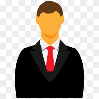 Graphic Black And White Stock Faceless Avatar Big Image - Lawyer Attorney Clipart