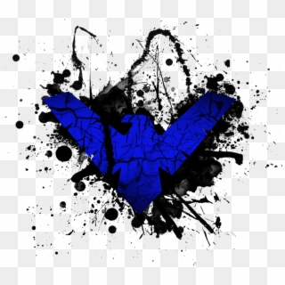 Nightwing - - Nightwing Blue Symbol Clipart