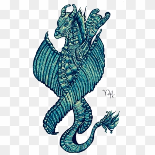 Tattoo Art Seahorse Pattern Aqua Illustration Graphics Clipart
