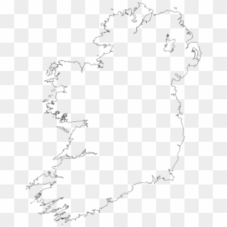 Ireland Outline Detailed - Map Of Ireland Plain Clipart