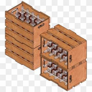 Stacked Wine Crates - Wine Crates Png Clipart
