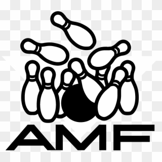 Amf Bowling Logo Black And White - Amf Bowling Logo Clipart