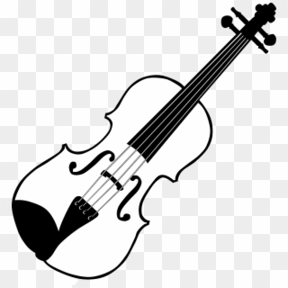 Flute Clipart Violin Music - Viola Clipart Black And White - Png Download