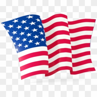 United States Flag Waving One Star Listed In American - Usa Flag Transparent Background Clipart