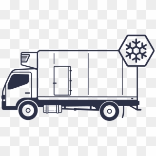 Reefer - Refrigerated Truck Clipart - Png Download