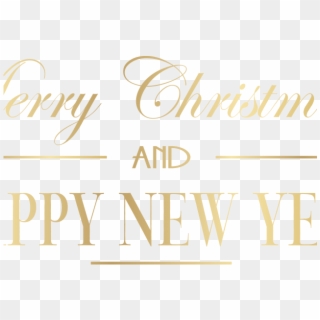 Merry Christmas Text Clipart Snow Png - Calligraphy Transparent Png