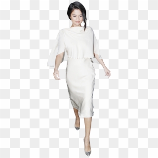 Selena Gomez White Dress, Dress Png - Kurta Png Clipart