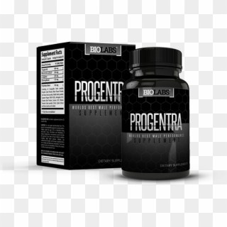 Box And Bottle Of Progentra Dietary Supplements - Progentra Pills Clipart