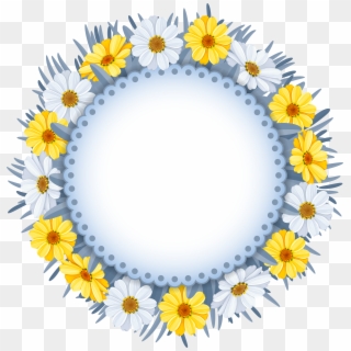 Clip Art Freeuse Library Chamomile Drawing Wreath - Png Download