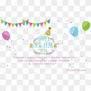 Happy New Year 2074 - Graphic Design Clipart