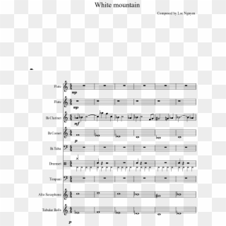 White Mountain Sheet Music Composed By Composed By - James Vincent Mcmorrow Sheet Music Clipart