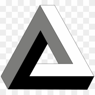 This Illusion Created By Artist M - Penrose Triangle Clipart