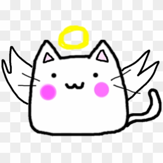 Happy Angel Devil - Cat Clipart