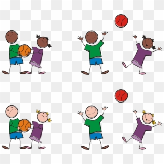 However, I Loved Playing Netball And Played It Well - Transparent Kids Playing Clipart