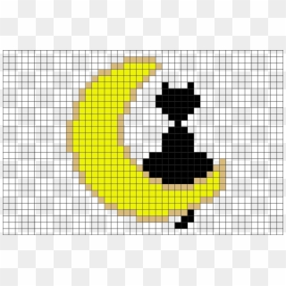 Crescent Moon Pixel Art Clipart