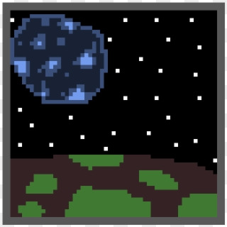 Moon From Earth - Poster Clipart