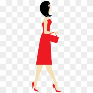 Lady In A Dress Clip Art - Png Download