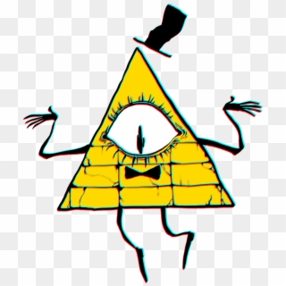 #billcipher #gravityfalls #cartoon #pyramid #yellow - Bill In Gravity Falls Png Clipart