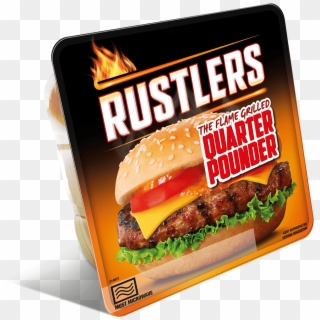 Food & Cooking - Rustler Quarter Pounder Clipart
