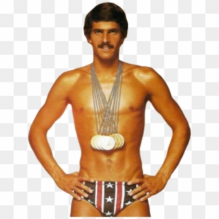 Personswimmer Mark Spitz With Olympic Medals - Mark Spitz Olympic Record Clipart
