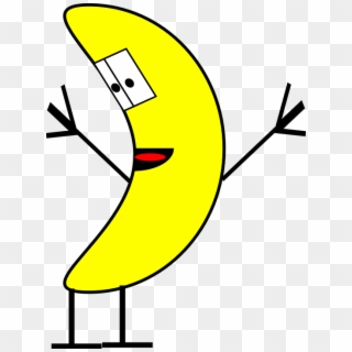 Banana With Hands And Legs Clipart