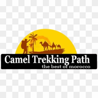Camel Trekking Path - Silhouette Clipart