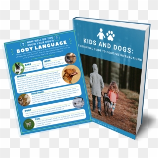 Kids And Dogs - Flyer Clipart