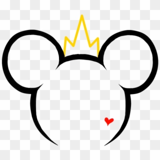 Mickey Head Outline Clipart Collection - Transparent Disney Crown - Png Download
