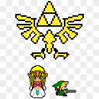Zelda - Pixel Art Tri Force Clipart