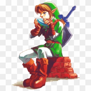 Link My Stuff Nintendo Legend Of Zelda Navi Videogames - Link Legend Of Zelda Ocarina Clipart