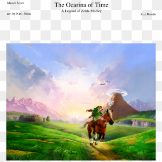 The Ocarina Of Time Sheet Music Composed By Koji Kondo - Legend Of Zelda Ocarina Of Time Background Clipart