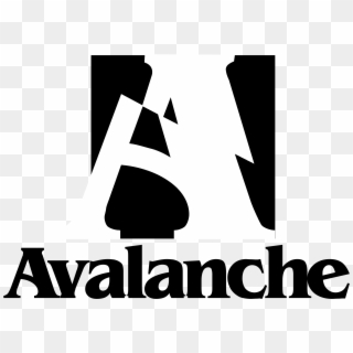 Avalanche Logo Black And White - Graphic Design Clipart
