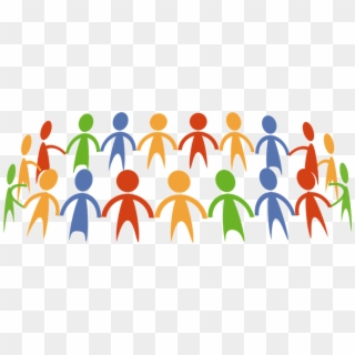 Figures Holding Hands In Circle - Community Engagement Clipart