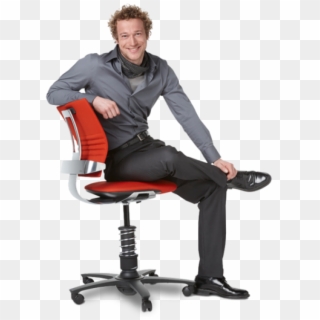 Sitting Man Png Free Download - Sitting On A Chair Png Clipart