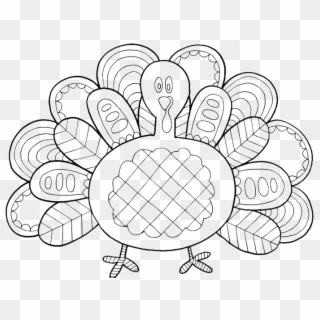 Turkey Feathers Coloring Sheet 6 By Monica - Easy Drawing Thanksgiving Coloring Pages Free Clipart
