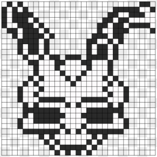 Frank From Donny Darko Perler Bead Pattern / Bead Sprite - Donnie Darko Cross Stitch Patterns Clipart